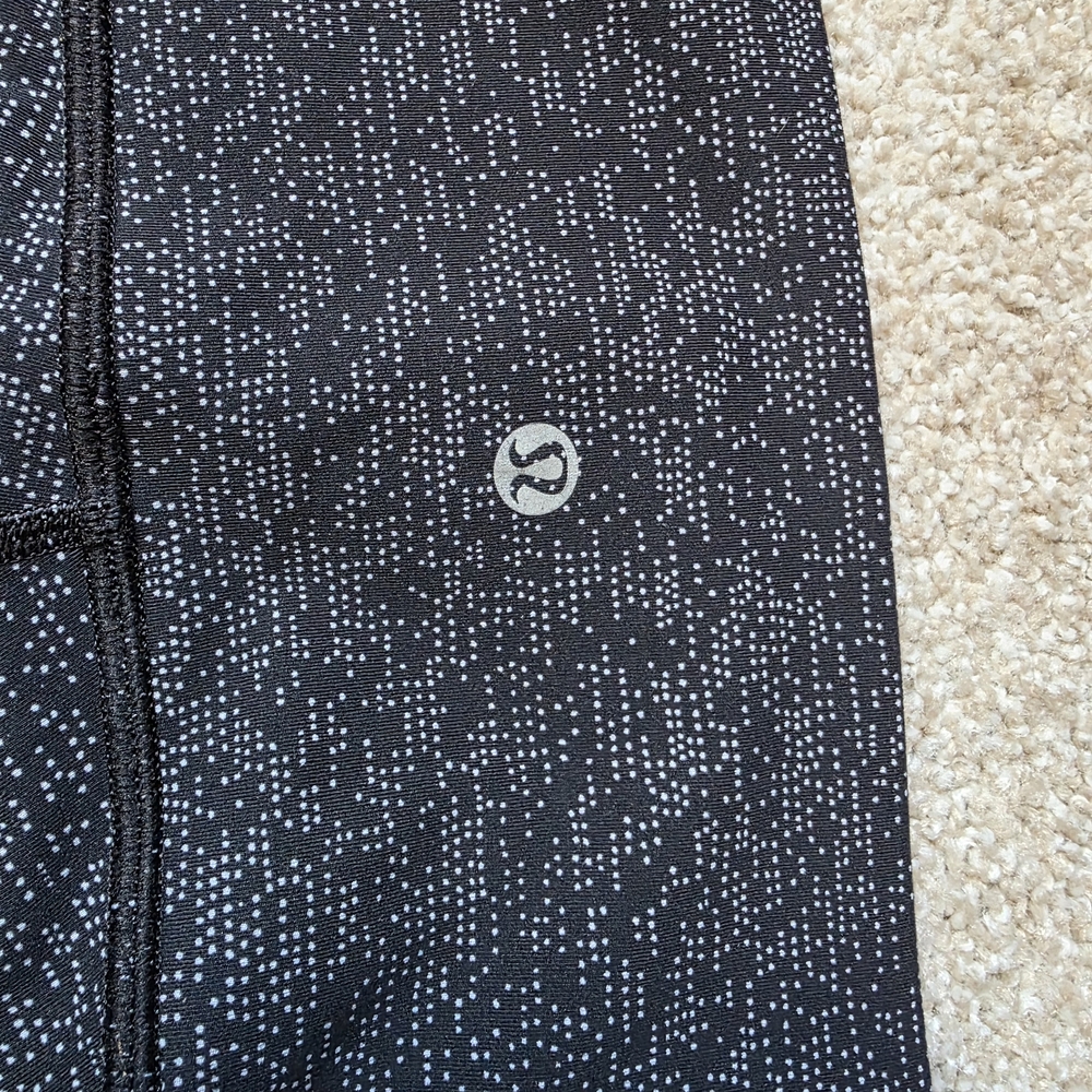 lululemon athletica Black and White Patterned Leggings